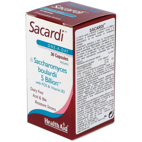 Sacardi (Saccharomyces Boulardii) 30Vcaps.
