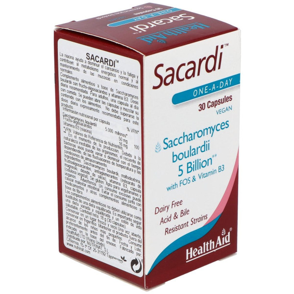 Sacardi (Saccharomyces Boulardii) 30Vcaps.
