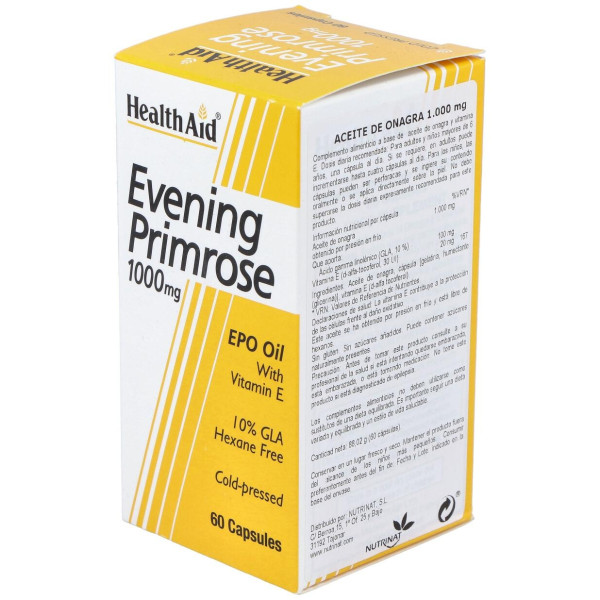 Aceite De Onagra 1.000Mg. 60Cap. Health Aid