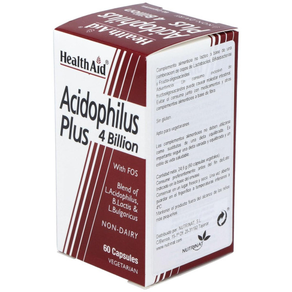 Acidophilus Plus 4 Billion 60Cap. Health Aid