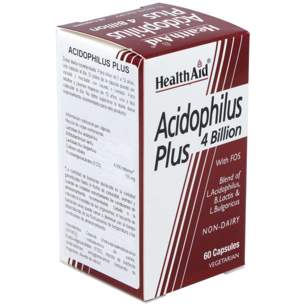 Acidophilus Plus 4 Billion 60Cap. Health Aid
