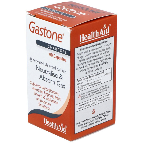Gastone (Carbon Puro) 260Mg. 60Cap. Health Aid