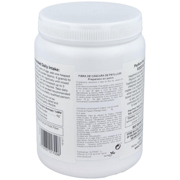 Fibra De Cascara Psyllium 300Gr. Health Aid