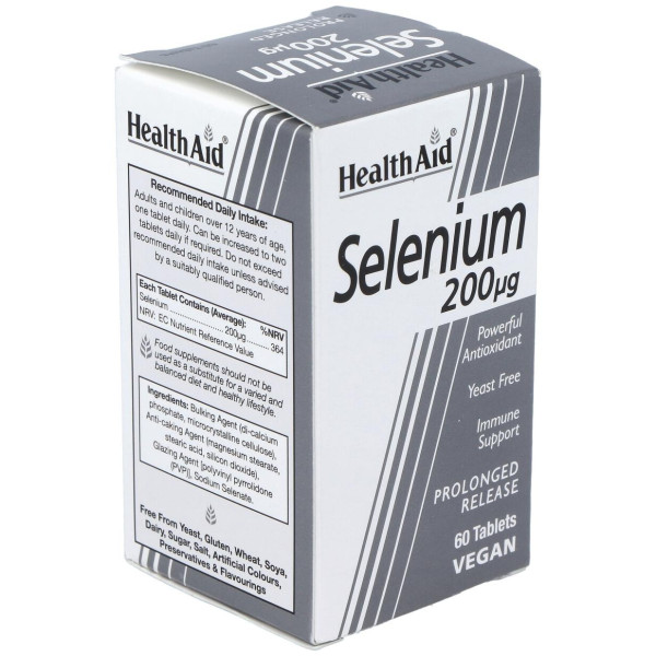Healthaid Selenio 200 Gr 60 Comprimidos