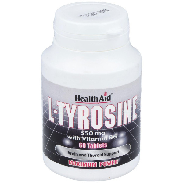 Healthaid L-Tirosina 550Mg 60 Tabletas