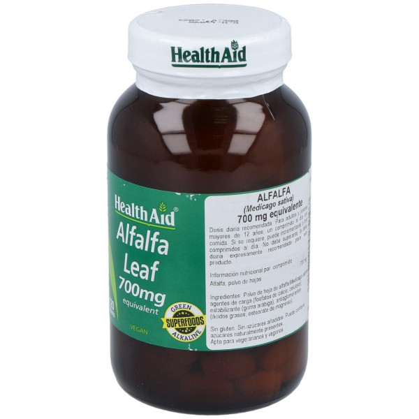 Healthaid Alfalfa (Medicago Sativa) 700 Mg 120 Comprimidos