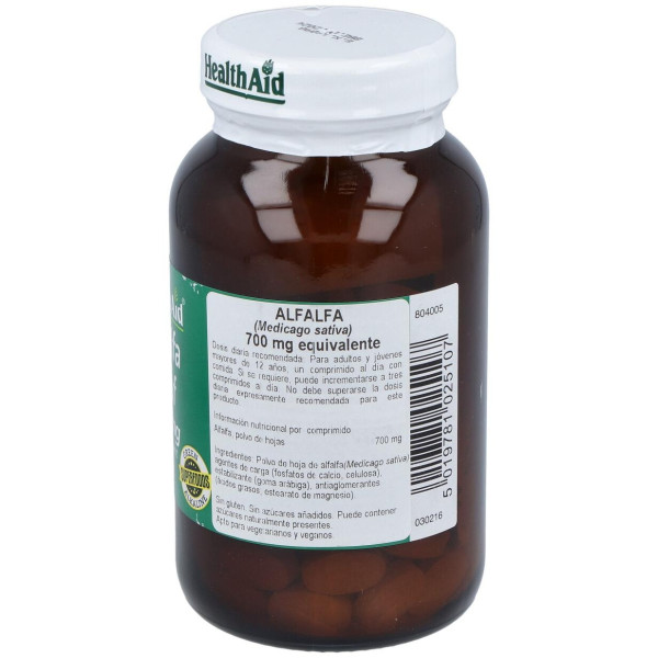 Healthaid Alfalfa (Medicago Sativa) 700 Mg 120 Comprimidos