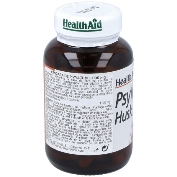 Fibra De Cascara Psyllium 60Comp. Health Aid