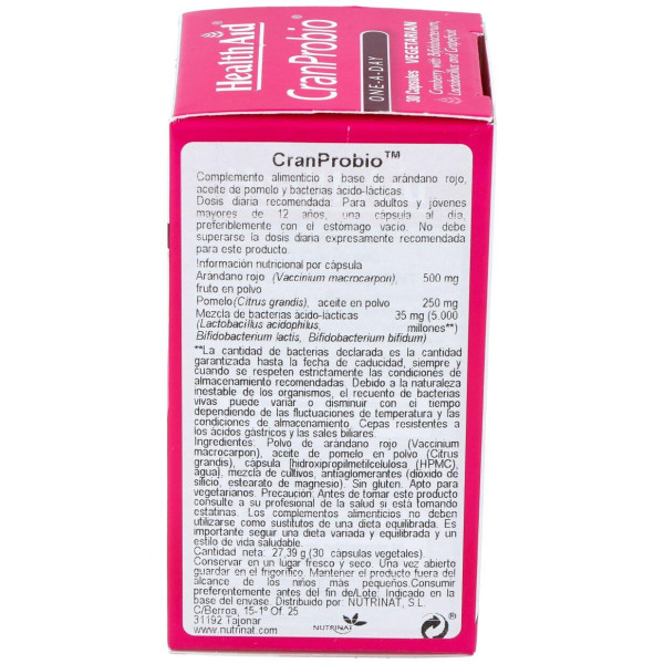 Cranprobio 30Vcap. Health Aid