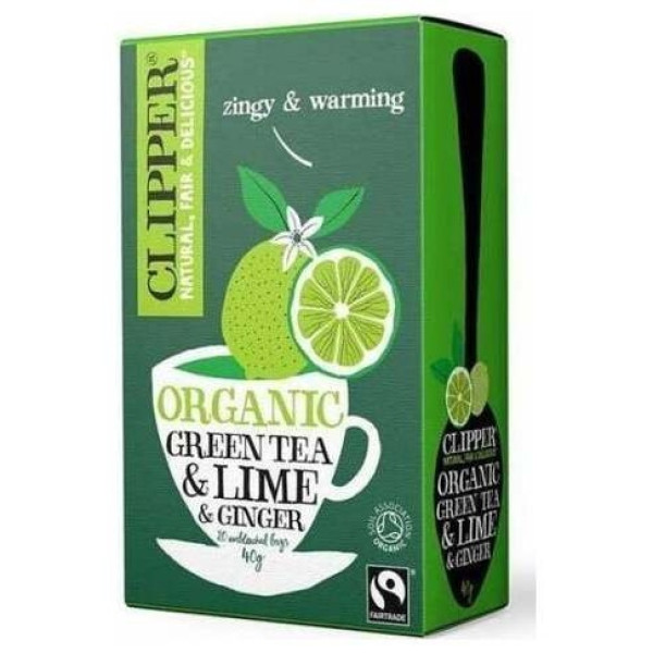 Te Verde Con Lima Jengibre Infusion 20Bolsitas Bio