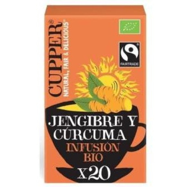 Infusion de Jengibre y Curcuma Bio 20uds - Cupper