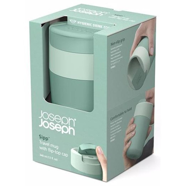 Sipp Travel Mug With Hygienic Lid Green 340 Ml