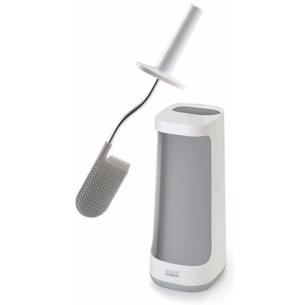 Flex Plus Toilet Brush With Storage Caddy Grey/White 1 U