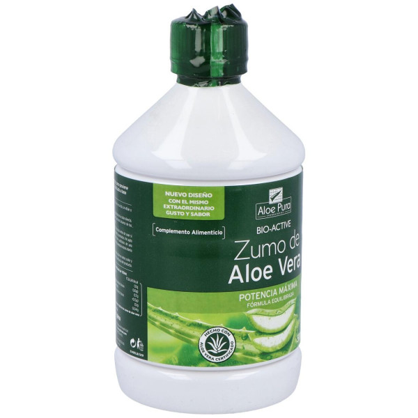 Aloe Pura Jugo Aloe Vera Fuerza Máxima 500Ml