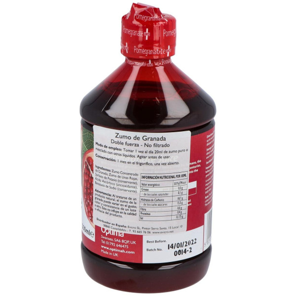 Zumo De Granada Pomegranate Alta Potencia 500Ml.