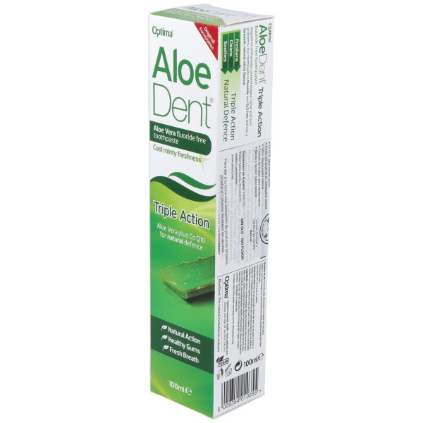 Aloedent Aloe Vera Triple Accion Dentifrico 100Ml.