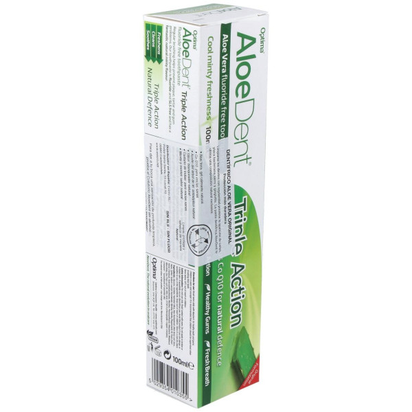 Aloedent Aloe Vera Triple Accion Dentifrico 100Ml.