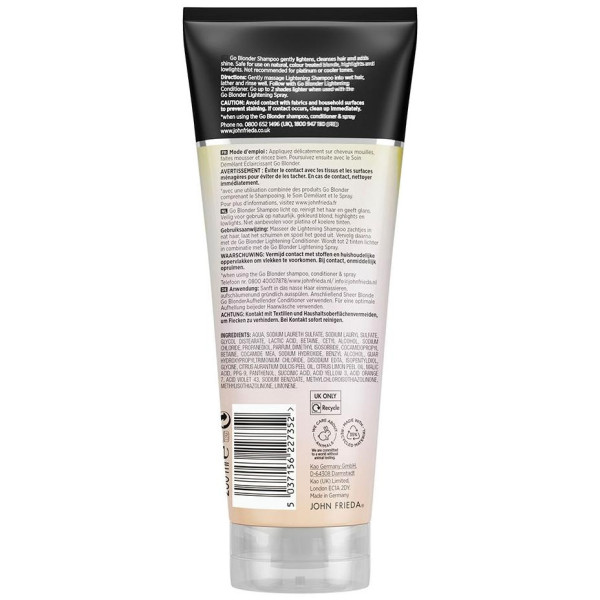 Sheer Blonde Champú Aclarante Cabellos Rubios 250 Ml