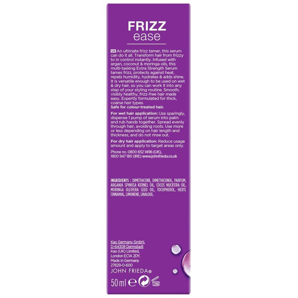 John Frieda Frizz Ease All-In-1 Extra Strength Hair Serum 50Ml