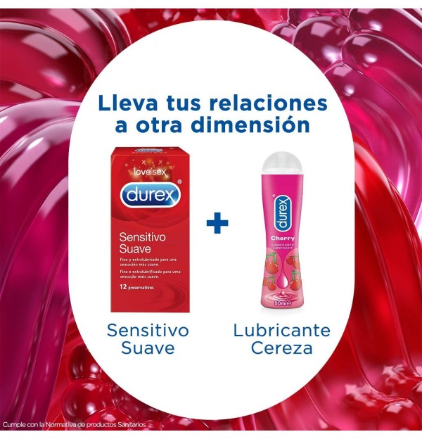 Durex Play Cherry Pleasure Gel - Lubricante Hidrosoluble Intimo (50 Ml)