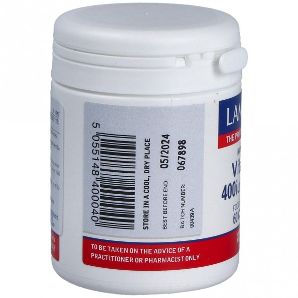 Vitamina E 60 Cap 400Ui 8708 Lamberts