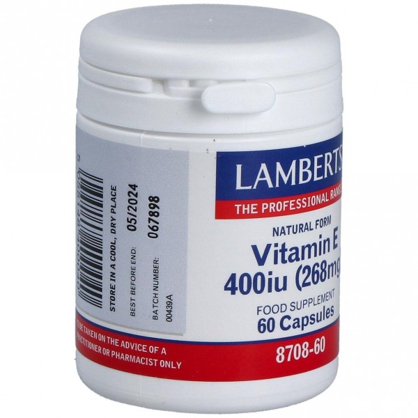 Vitamina E 60 Cap 400Ui 8708 Lamberts