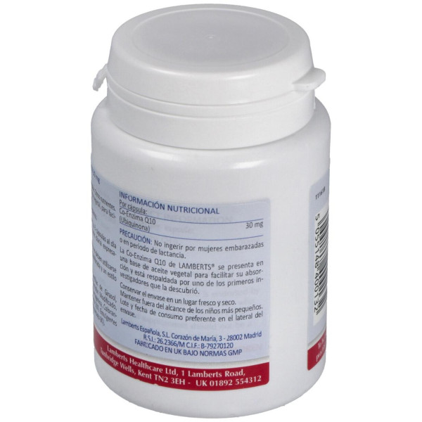 Lamberts Co-Enzyme Q10 30Mg 60Cáps