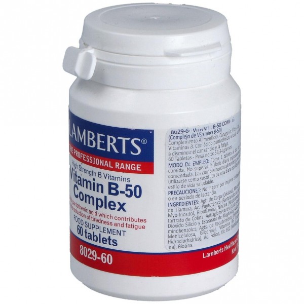 Vitamin B50 Complex 60Tab 8029 Lamberts