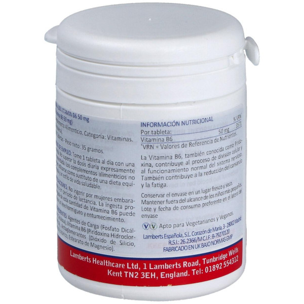 Vitamina B6 50 Mg. 100 Comp.