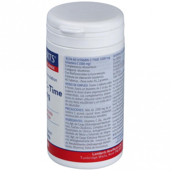 Vit.C 1000Mg. Time De Liberacion Sostenida 60 Comp