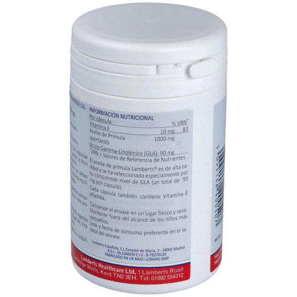 Lamberts Aceite De Prímula 1000Mg 90 Cáps.