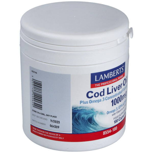 Aceite De Higado De Bacalao 1000 Mg. 180 Cap.