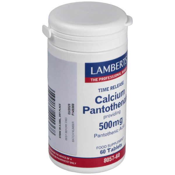 Lamberts Calcium Pantothenate 500Mg 60Comp