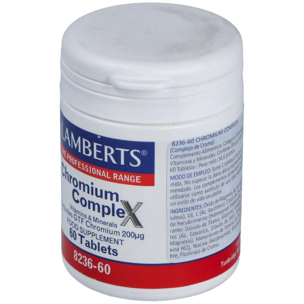 Lamberts Complejo De Cromo 60 Comprimidos
