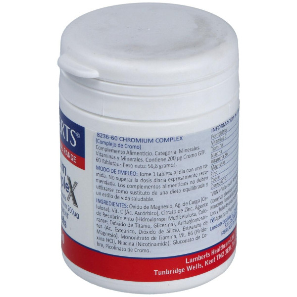 Lamberts Complejo De Cromo 60 Comprimidos