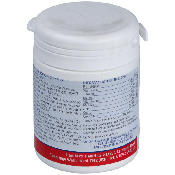 Lamberts Complejo De Cromo 60 Comprimidos