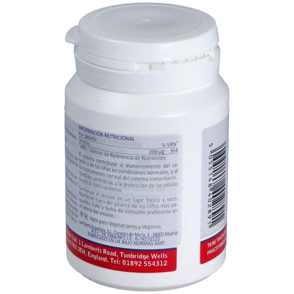 Selenio 200 Mcg. (Como Seleno-L-Metionina) 60Comp.