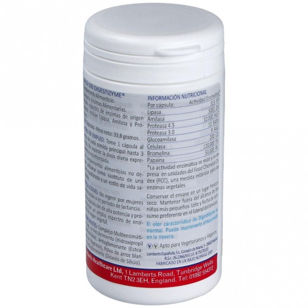 Digestizyme (Complejo De Enzimas) 100 Cap.