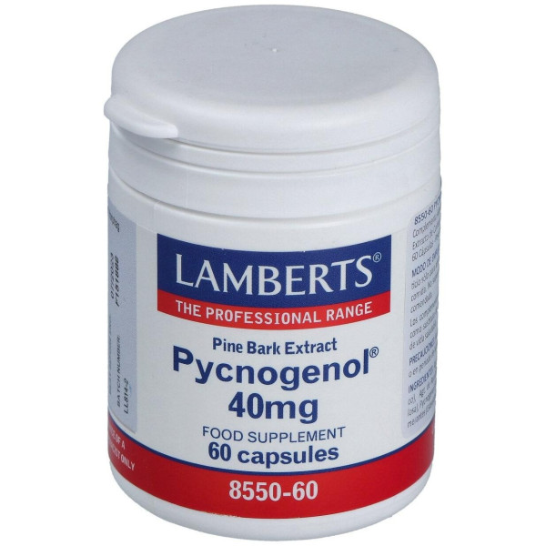 Pycnogenol 40 Mg.(Extracto De Pino Bark) 60 Cap.