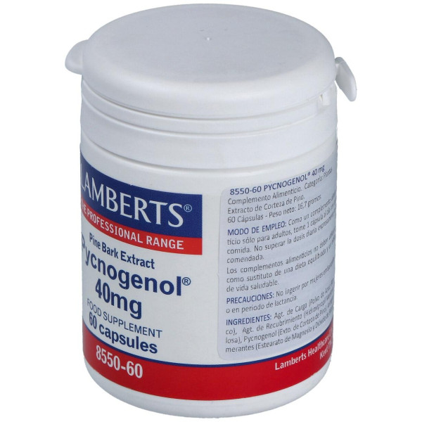 Pycnogenol 40 Mg.(Extracto De Pino Bark) 60 Cap.