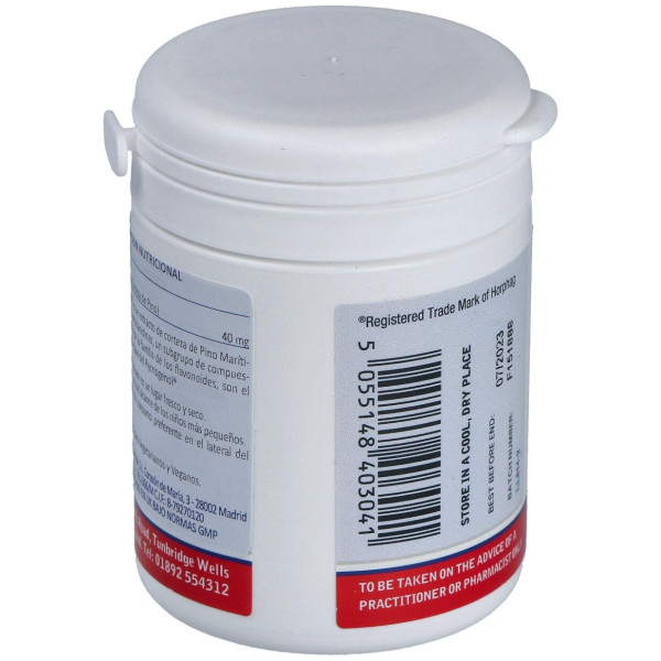 Pycnogenol 40 Mg.(Extracto De Pino Bark) 60 Cap.