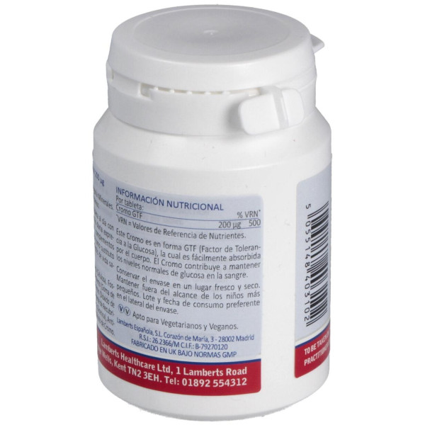 Lamberts Cromo Gtf 200Μg 100 Comprimidos