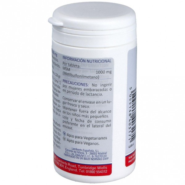 Msm 1000Mg 120 Tablets 8517 Lamberts