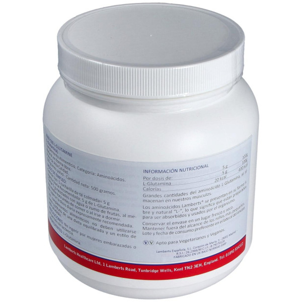 Lamberts L-Glutamine Polvo 500Gr.
