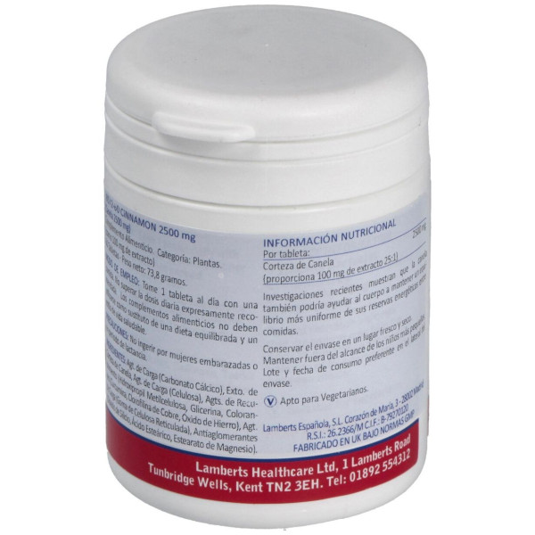 Lamberts Canela 2500 Mg 60 Comp