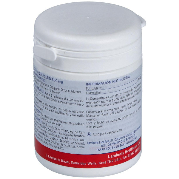 Lamberts Quercitina 500Mg 60 Comp