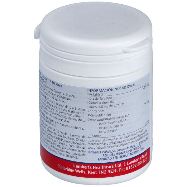 Lamberts Té Verde 5000Mg 60Comp
