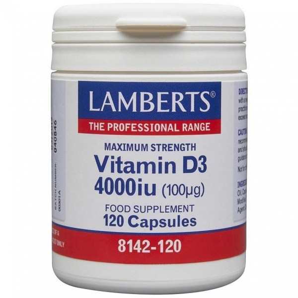 Lamberts Vitamina D3 4000 Ui 100Μg 120Comp