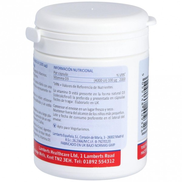 Lamberts Vitamina D3 4000 Ui 100Μg 120Comp