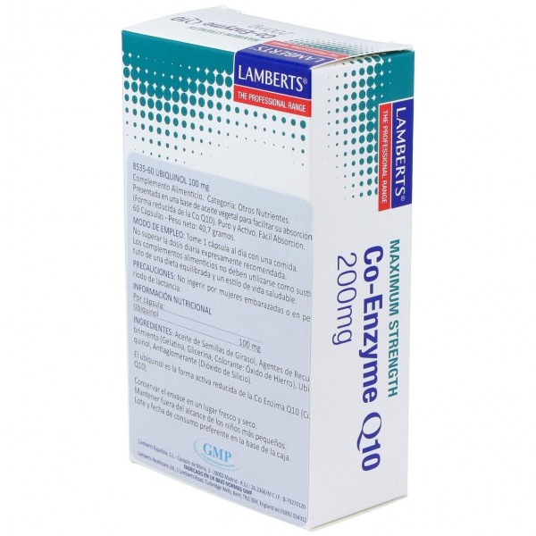 Coenzima Q10 60 Caps 200Mg 8534 Lamberts